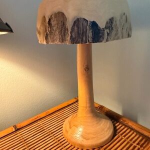 Rustic Handcrafted Wooden Mushroom